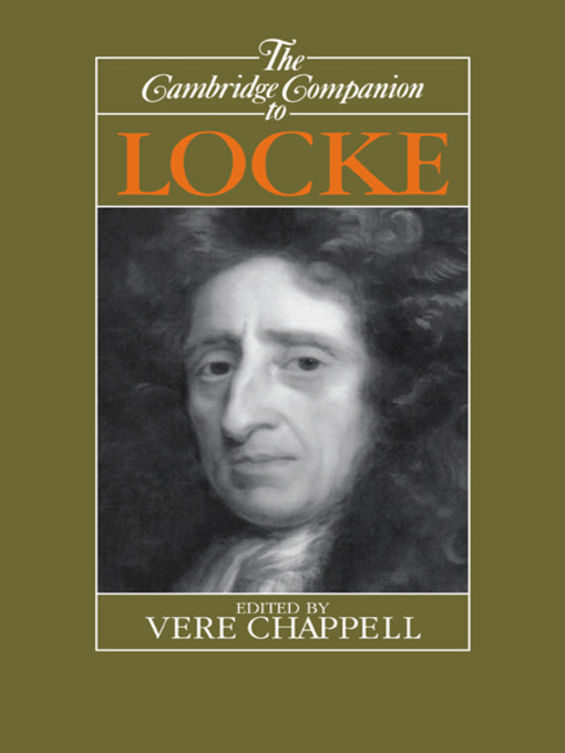Title details for The Cambridge Companion to Locke by Vere Chappell - Available